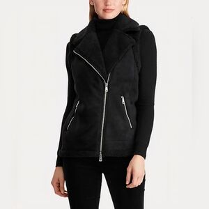 Ralph Lauren Shearling-Trim Vest